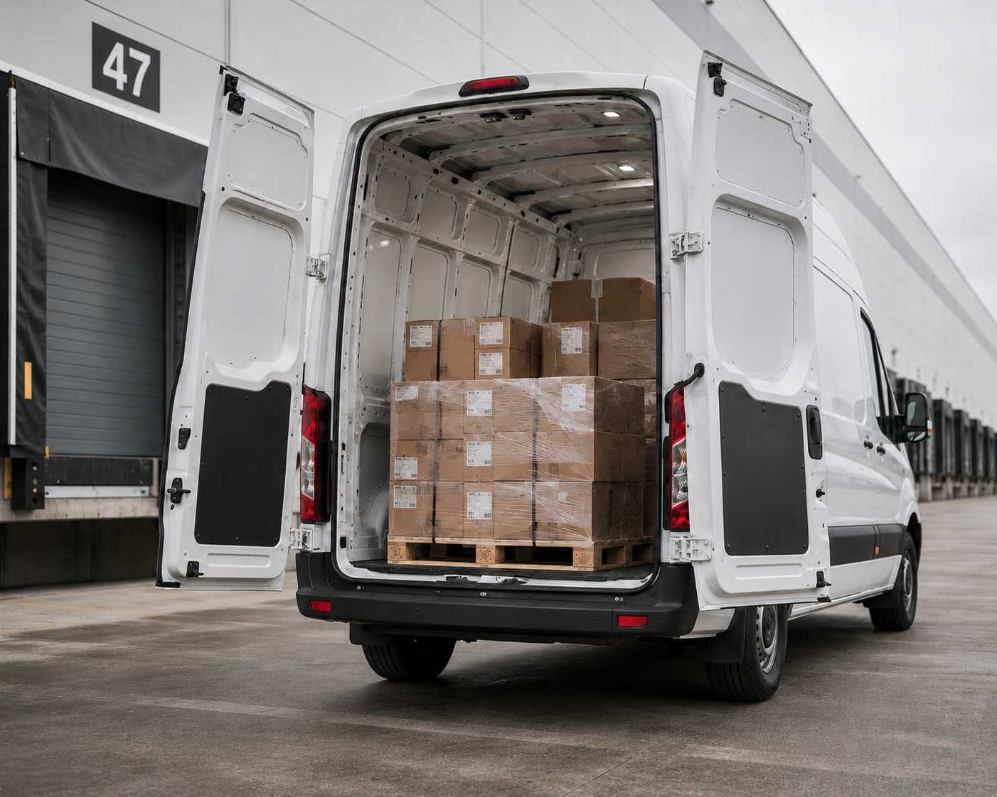 Lufasco-van-filled-with-order-dock-47
